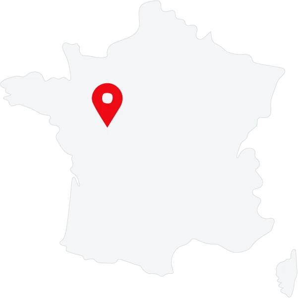 Zone couverte par Ouest Pro Remorque en France